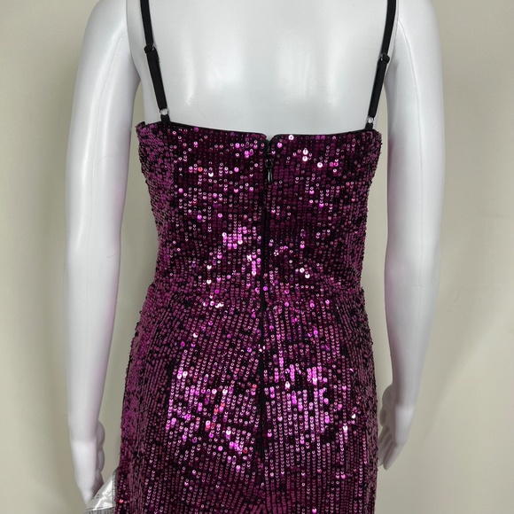 Dress the Population Pink Sequin Pantsuit, S, Spaghetti Strap, Wide‎ leg, NWOT - Picture 13 of 16